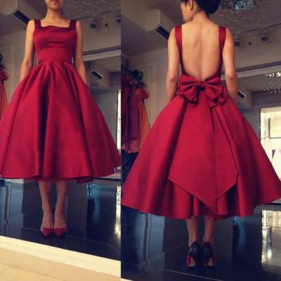 Sexy Evening Dress,Sleeveless Prom Dress,Sexy Prom Dresses,Backless Red Formal Gown F729