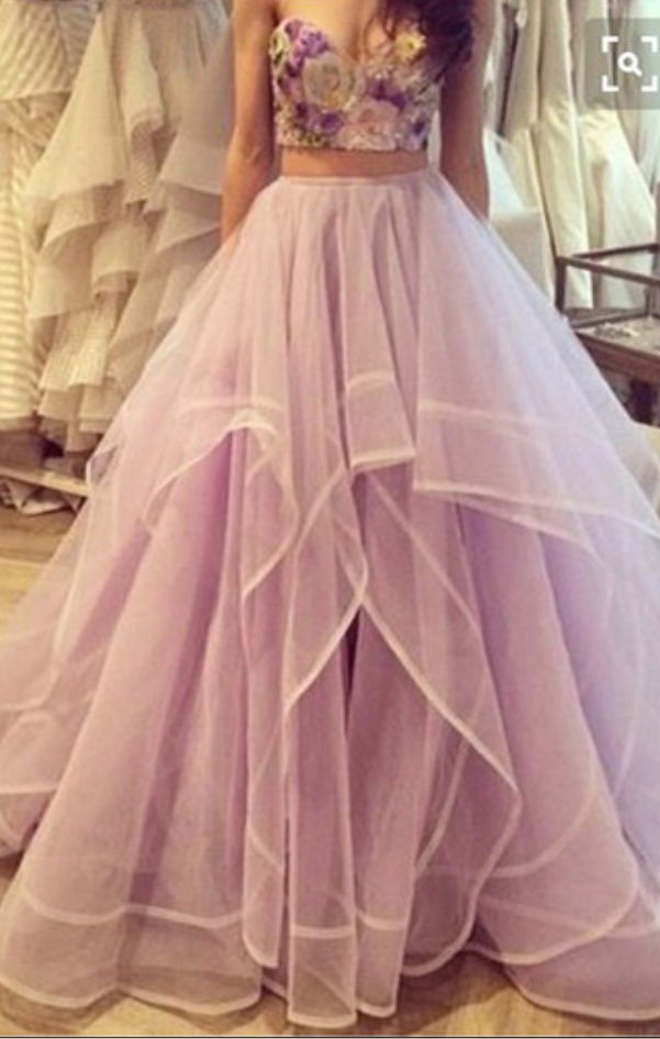 2 piece ball gown