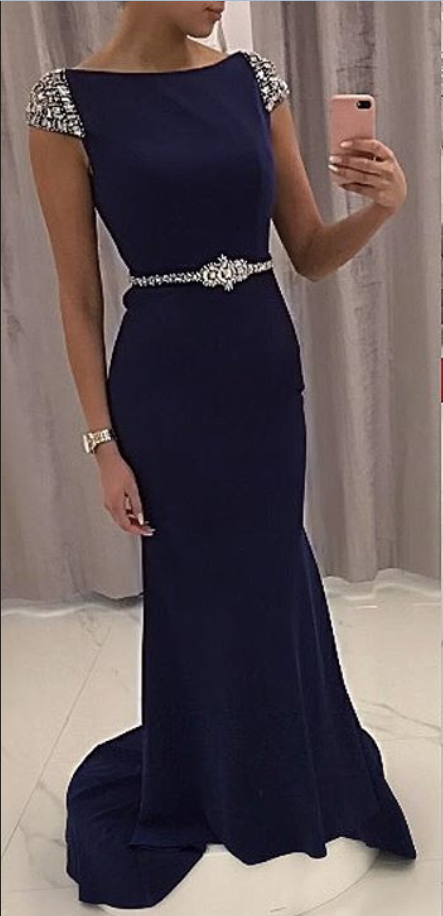cap sleeve formal gown