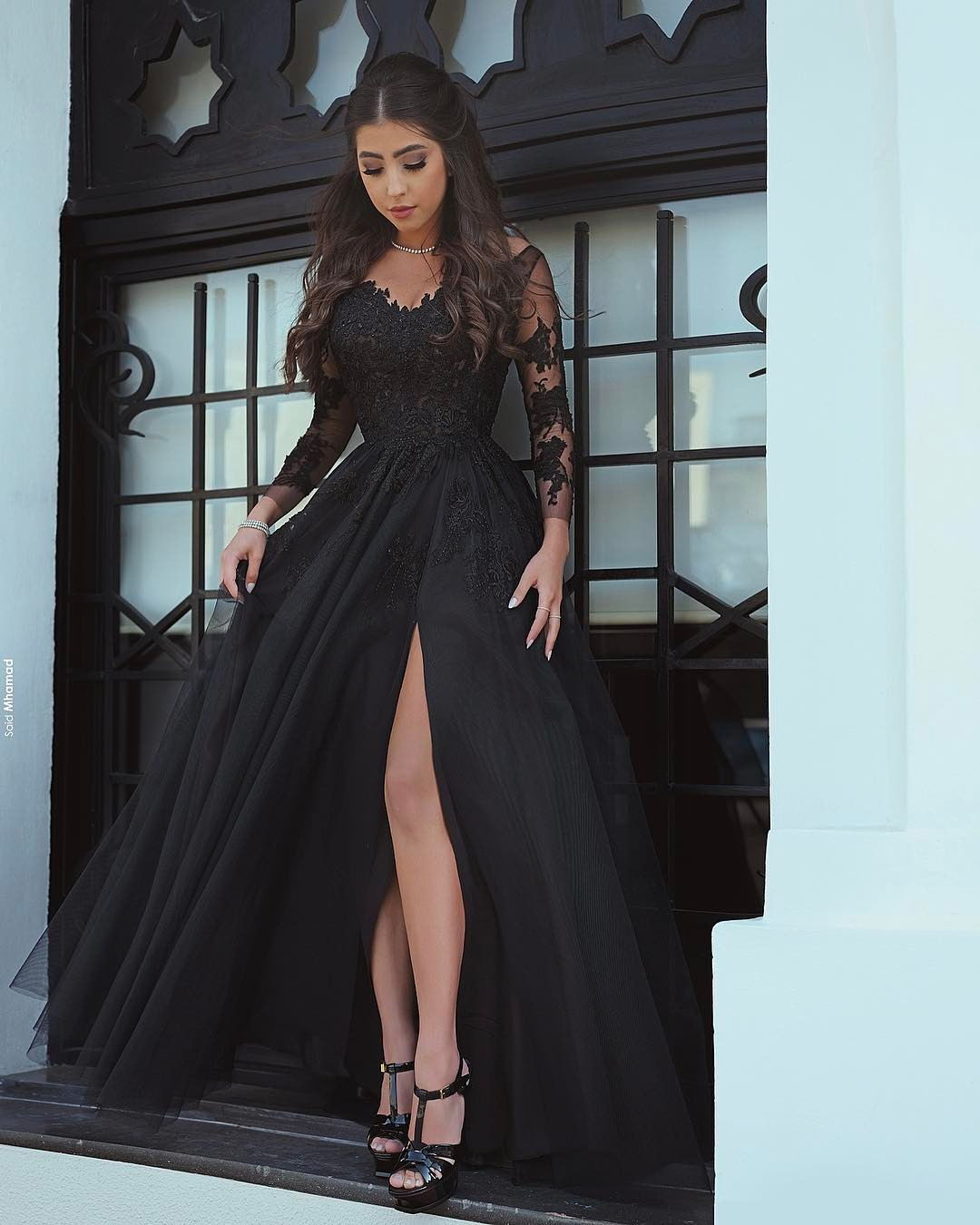 formal dress black