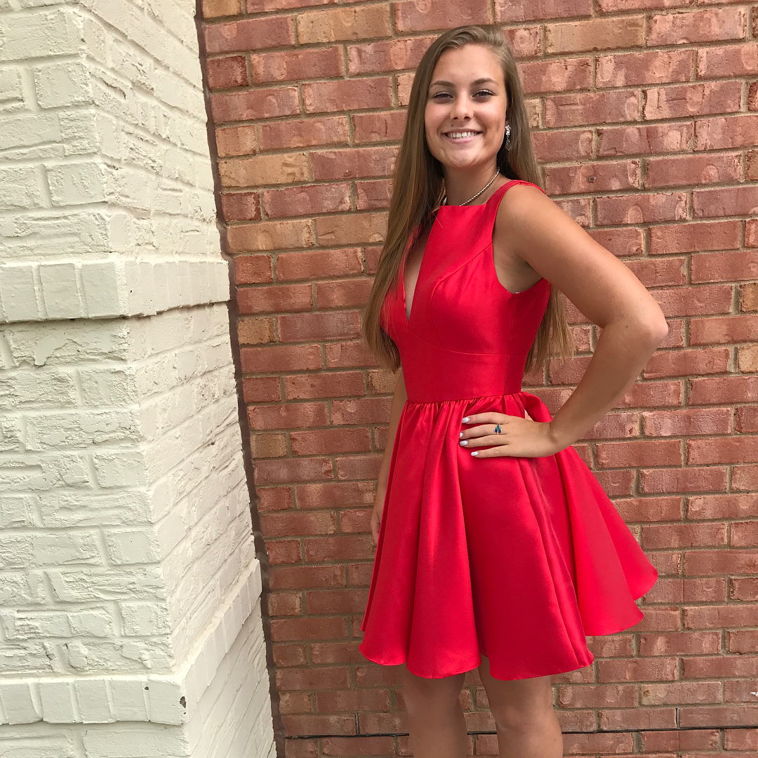 cute red cocktail dresses