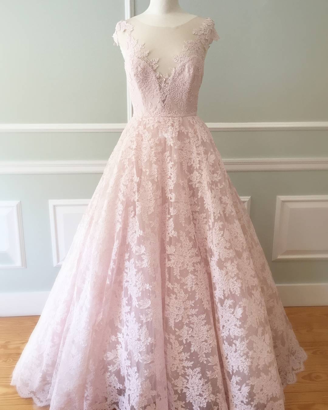 elegant pink gowns