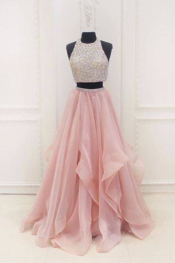 prom dresses two piece