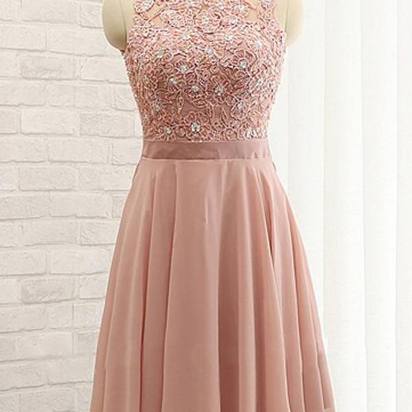 Charming Prom Dress, Sleeveless Prom Dress, Short Homecoming Dress ...
