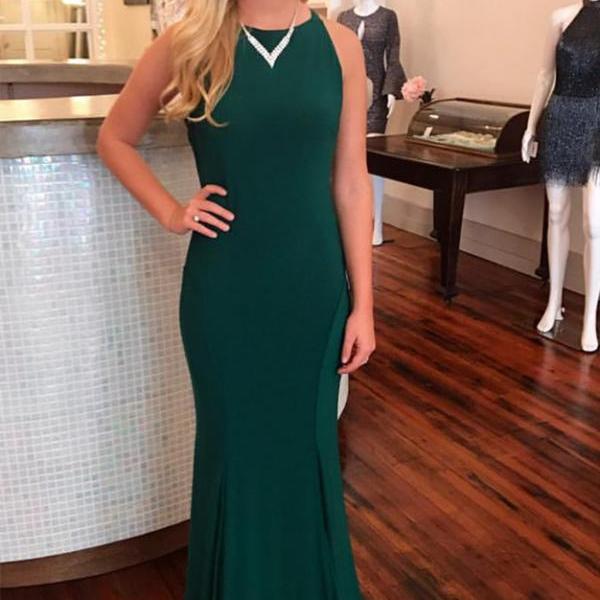 Sexy Sleeveless Prom Dress,Long Prom Dresses, Simple Backless Evening ...
