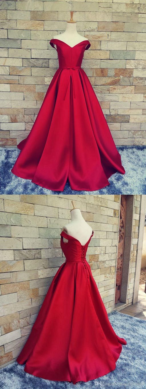 red ballroom gown